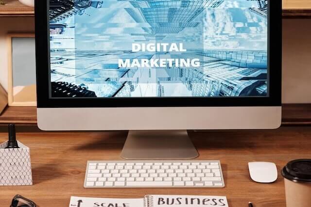 CurePay Digitial Marketing displayed on a computer screen